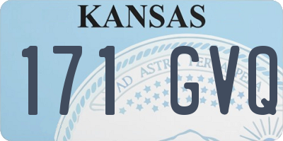 KS license plate 171GVQ