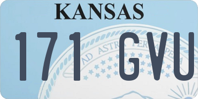 KS license plate 171GVU