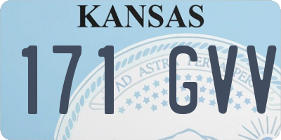KS license plate 171GVV