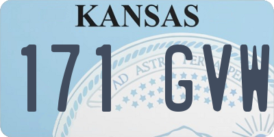 KS license plate 171GVW