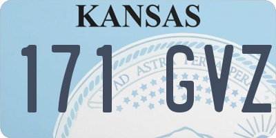 KS license plate 171GVZ