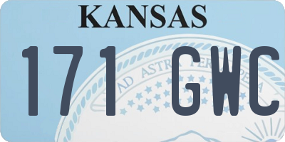 KS license plate 171GWC