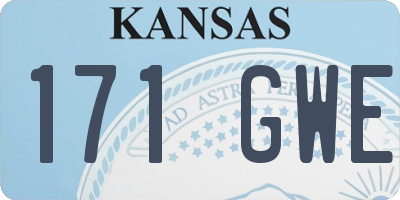 KS license plate 171GWE