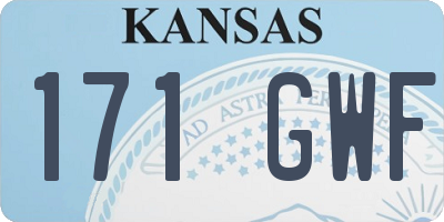 KS license plate 171GWF