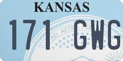 KS license plate 171GWG