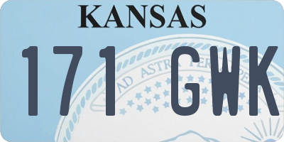 KS license plate 171GWK