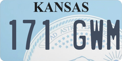 KS license plate 171GWM