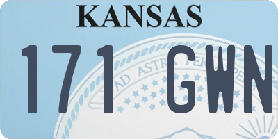 KS license plate 171GWN