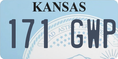 KS license plate 171GWP