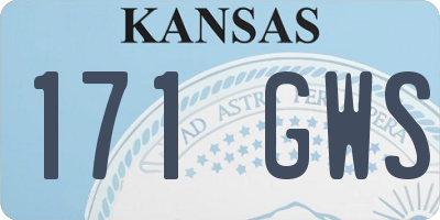 KS license plate 171GWS