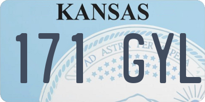 KS license plate 171GYL