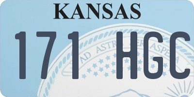 KS license plate 171HGC