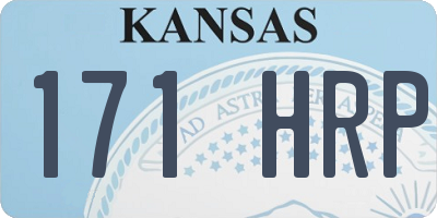 KS license plate 171HRP