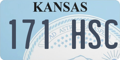 KS license plate 171HSC