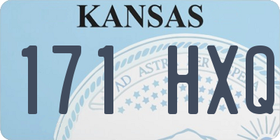 KS license plate 171HXQ