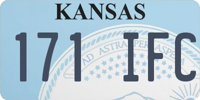 KS license plate 171IFC