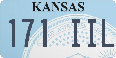 KS license plate 171IIL