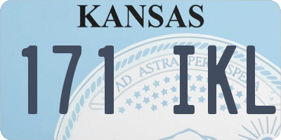 KS license plate 171IKL