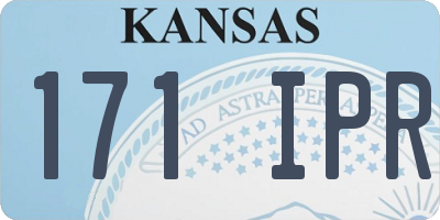 KS license plate 171IPR