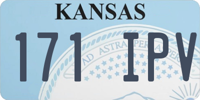 KS license plate 171IPV