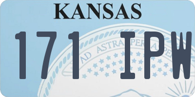KS license plate 171IPW