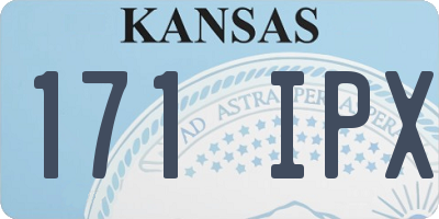KS license plate 171IPX