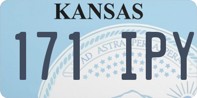 KS license plate 171IPY