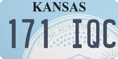 KS license plate 171IQC