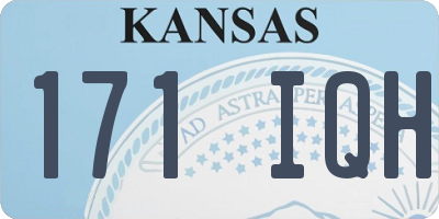 KS license plate 171IQH