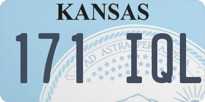 KS license plate 171IQL