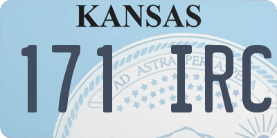 KS license plate 171IRC
