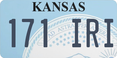 KS license plate 171IRI