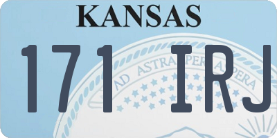 KS license plate 171IRJ