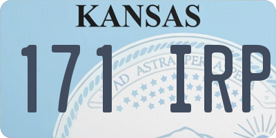 KS license plate 171IRP