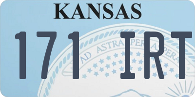 KS license plate 171IRT