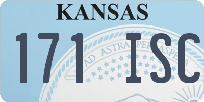 KS license plate 171ISC