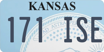 KS license plate 171ISE
