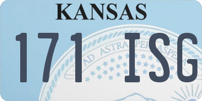 KS license plate 171ISG