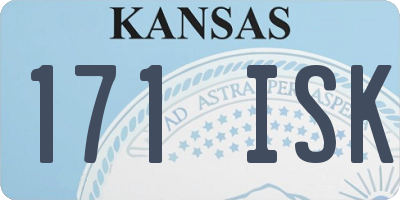 KS license plate 171ISK