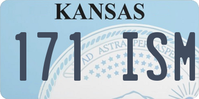 KS license plate 171ISM