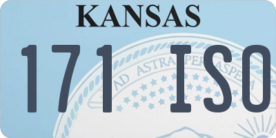 KS license plate 171ISO