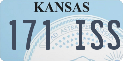 KS license plate 171ISS