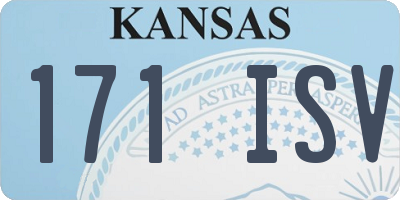 KS license plate 171ISV