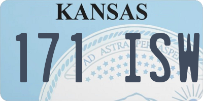 KS license plate 171ISW