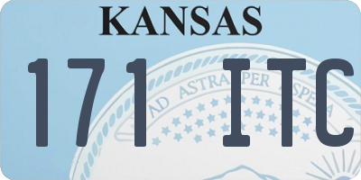 KS license plate 171ITC