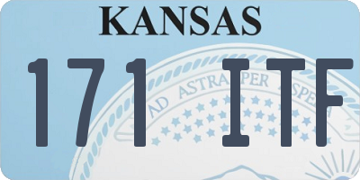 KS license plate 171ITF