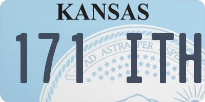KS license plate 171ITH