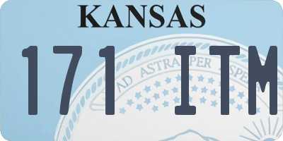 KS license plate 171ITM