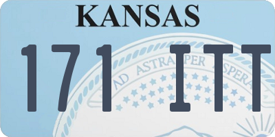 KS license plate 171ITT