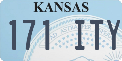 KS license plate 171ITY